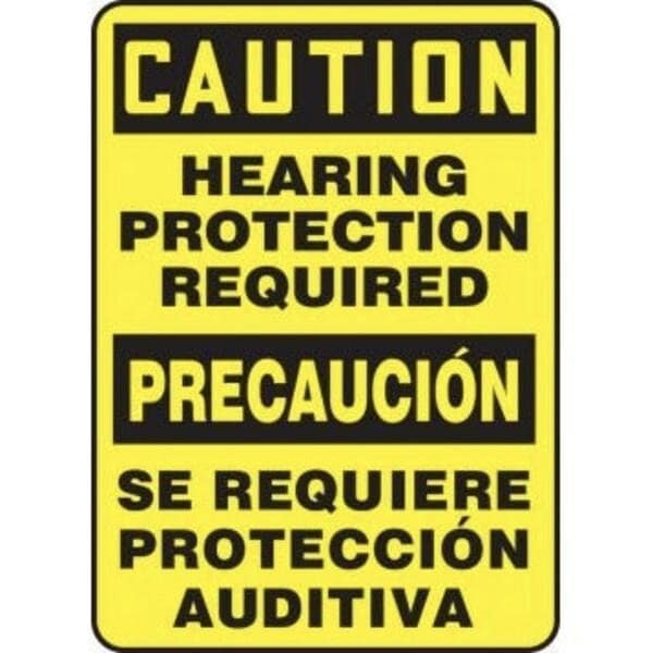 Accuform BILINGUAL SPANISH OSHA CAUTION SBMPPA630XT SBMPPA630XT - main